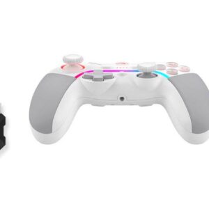 Геймърски контролер A4tech Bloody GPW70, Жичен и безжичен, RGB, Бял