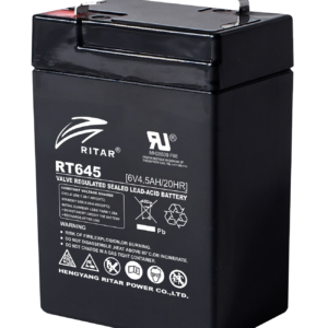 Оловна батерия RITAR, (RT645) AGM, 6V, 4.5Ah, 70/ 47/ 99mm, Терминал1