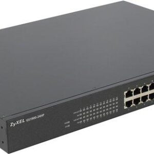 Суич ZYXEL GS1900-24HP, 24 портов управляем PoE, за монтаж в шкаф