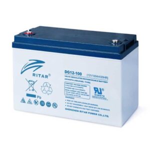 Оловна гелова батерия RITAR (DG12-100), 12V, 100Ah, F12/M8, За соларни системи
