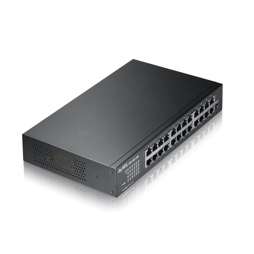Суич ZYXEL GS1100-24E, 24 портов, Gigabit, за монтаж в шкаф - Image 2