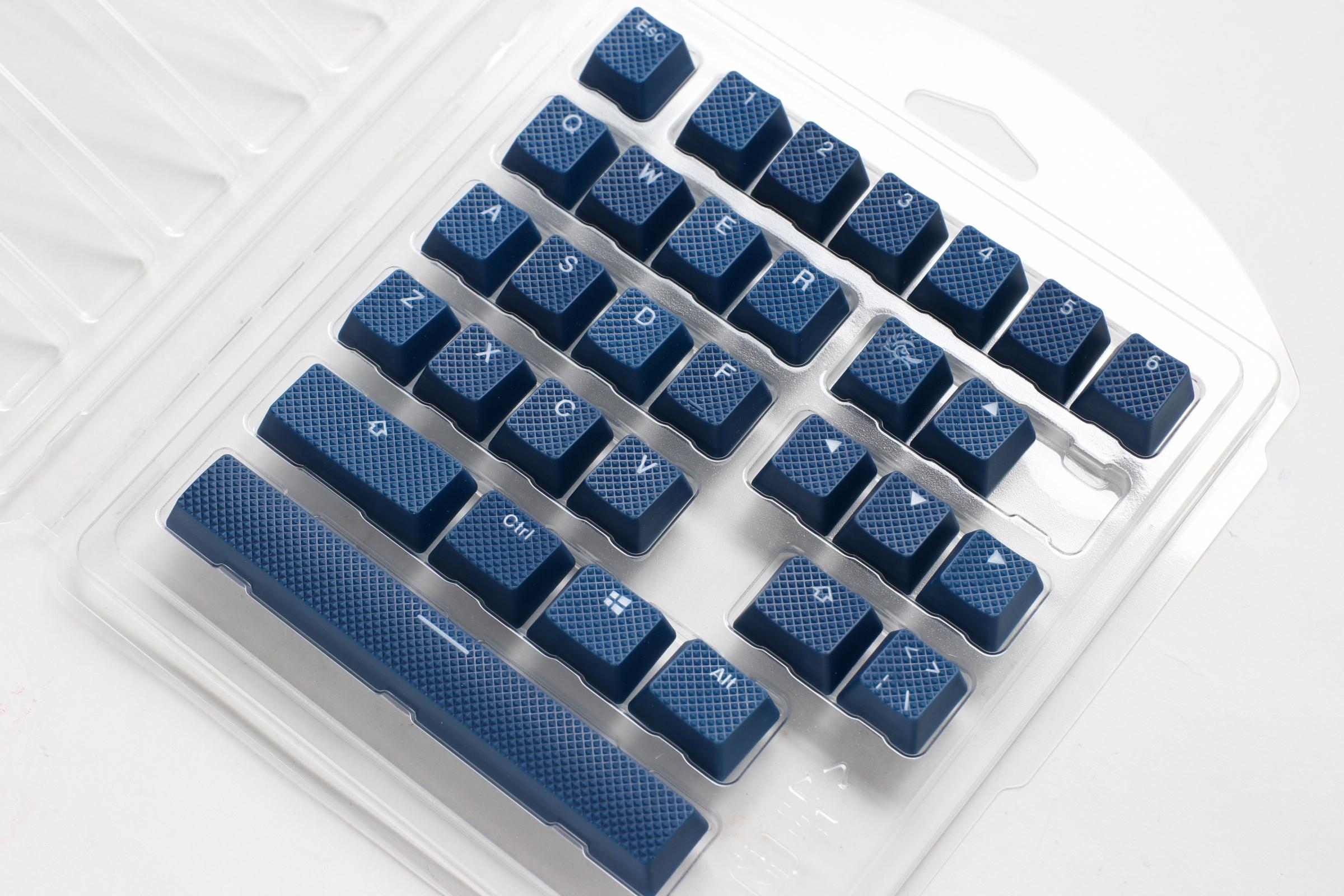 Капачки за механична клавиатура Ducky Navy 31-Keycap Set Rubber Backlit Double-Shot US Layout - Image 2