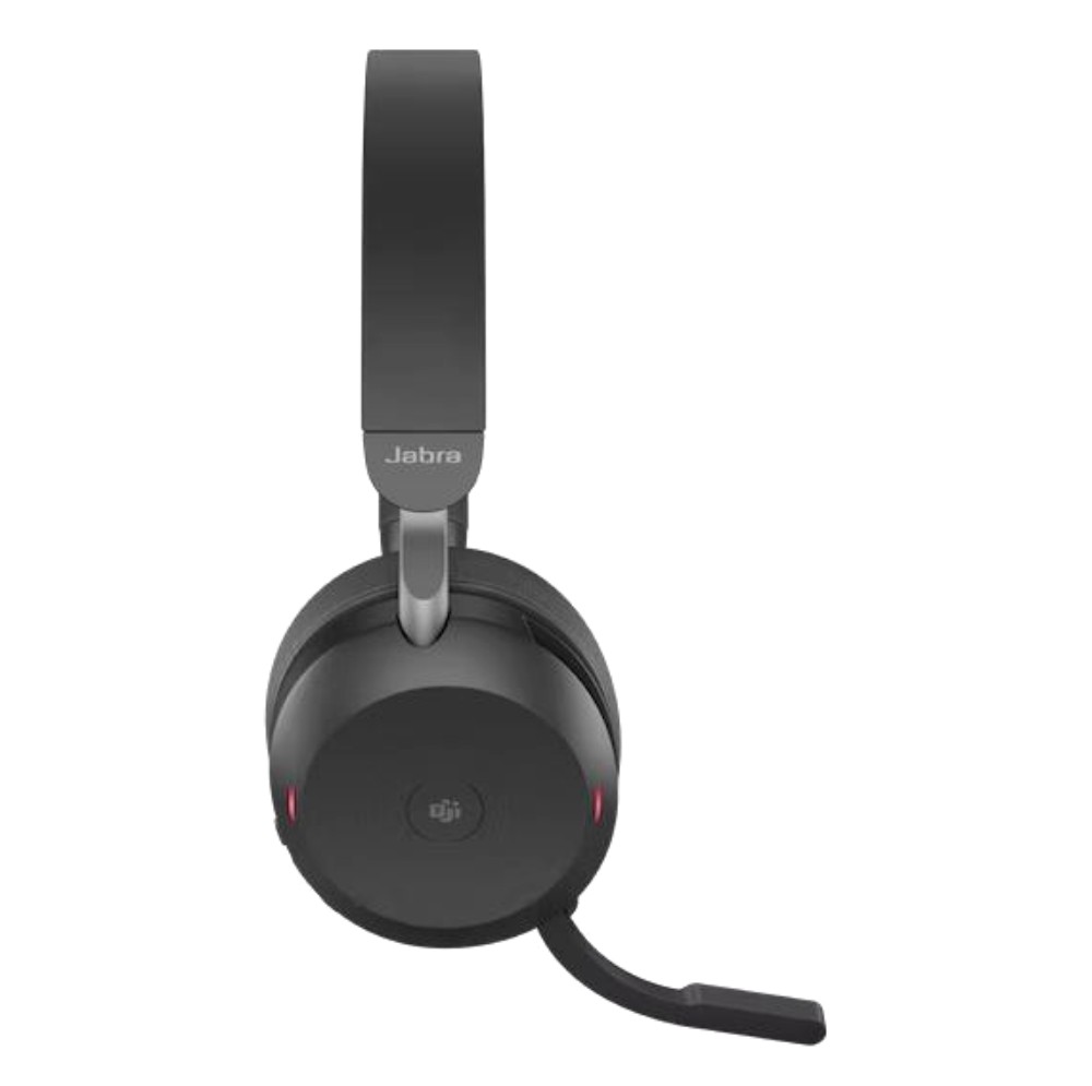 Jabra Evolve2 75 стерео слушалки, Bluetooth, Link 380, ANC, MS, USB-C - USB-A, зарядна стойка, черни - Image 4