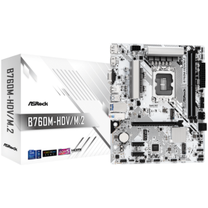 ASROCK B760M-HDV/M.2 mATX LGA1700 DDR5 - B760M-HDV/M.2