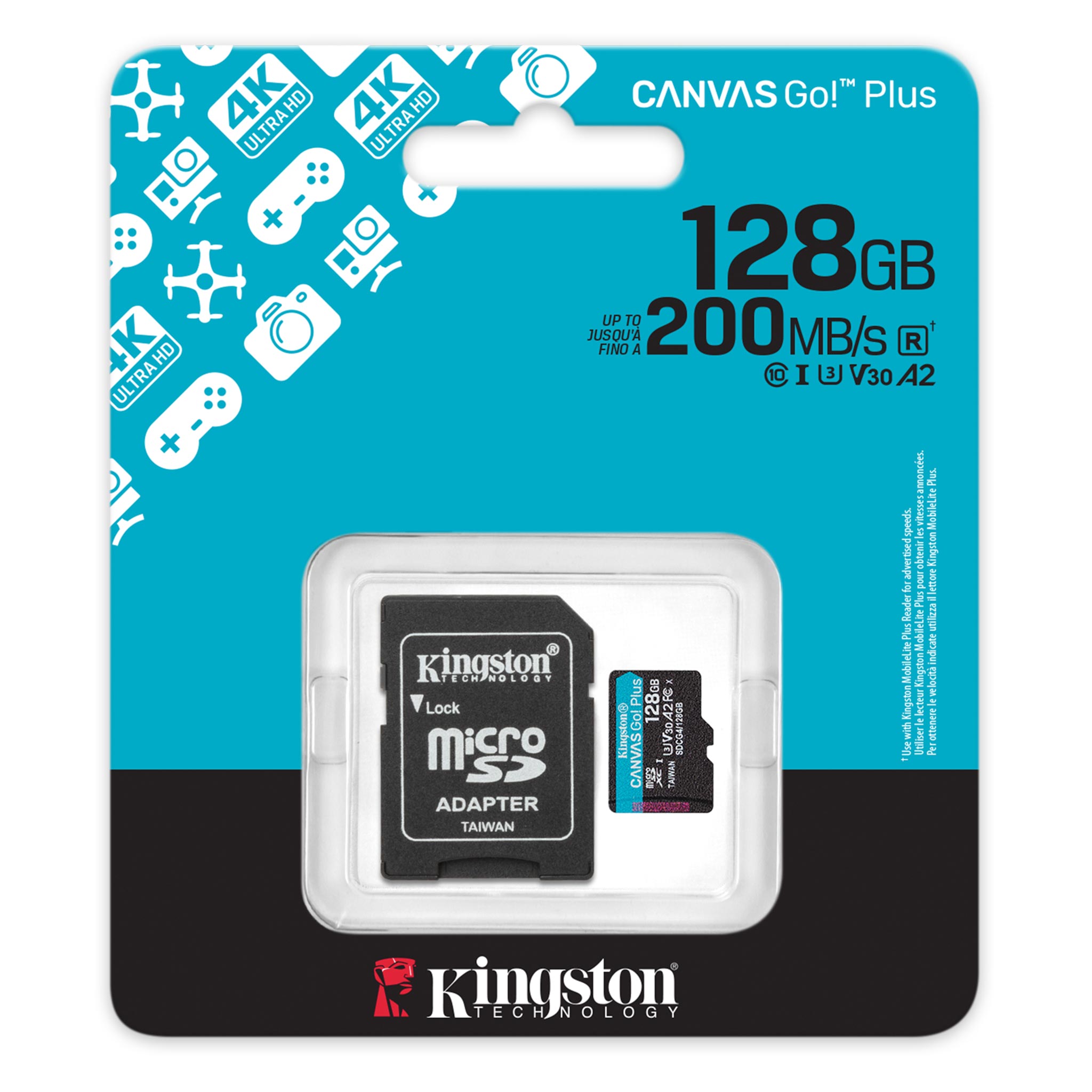 128GB SDMIC KINGST CANV GO+ G4 - Image 2