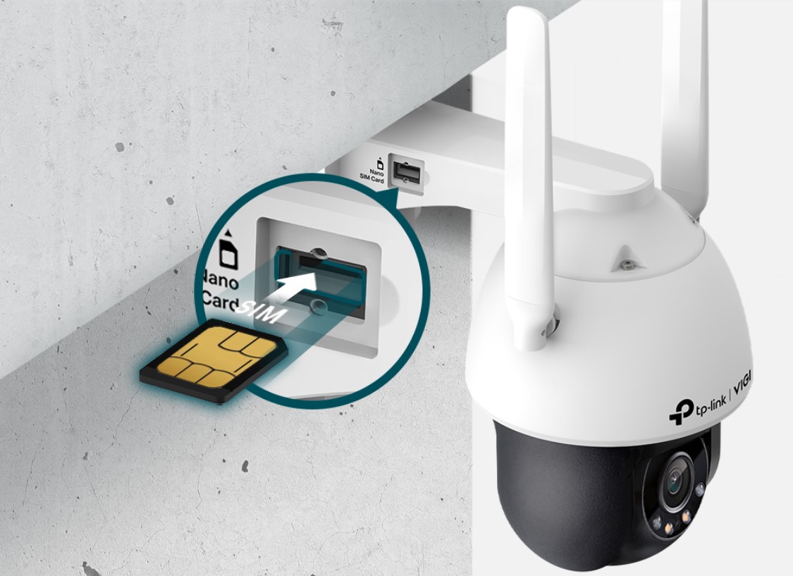 4MP външна пълноцветна панорамна и наклонена мрежова камера TP-Link VIGI C540-4G - Image 4