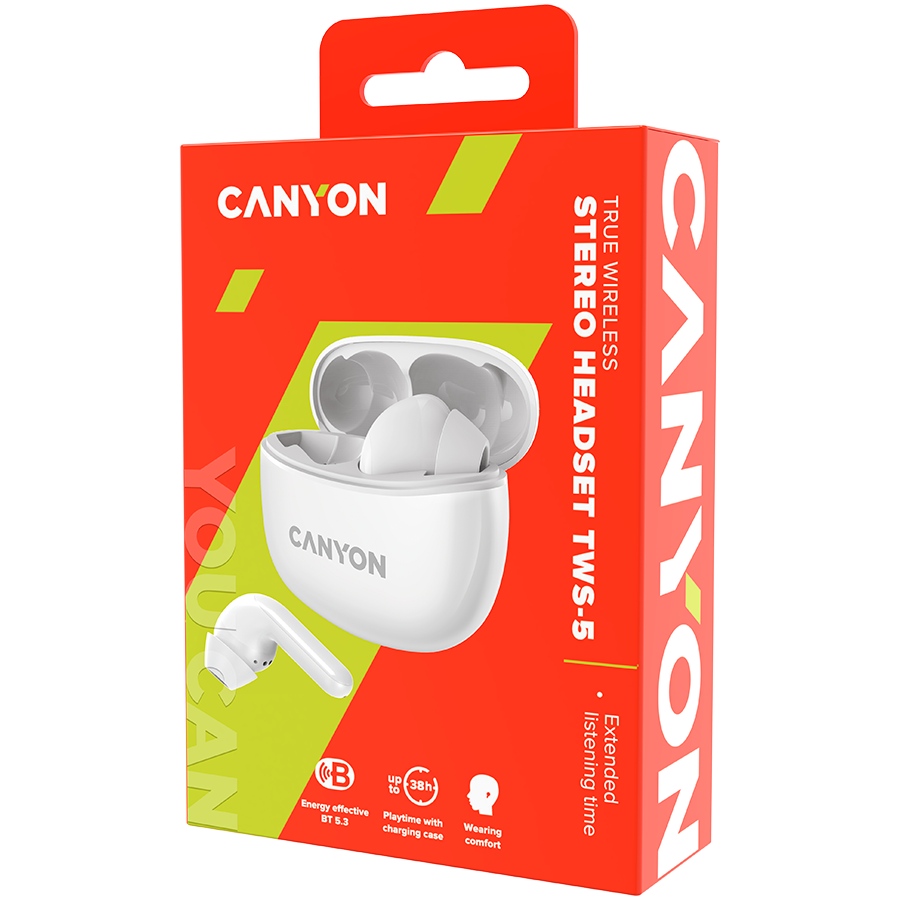 CANYON headset TWS-5 White - Image 5