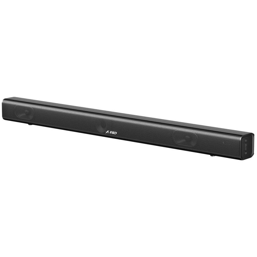 F&D HT-200 2.0 Soundbar, 30W RMS, 4EQ settings, BT 5.3/Optical/AUX/USB/ HDMI (Arc) /Remote Control/Black