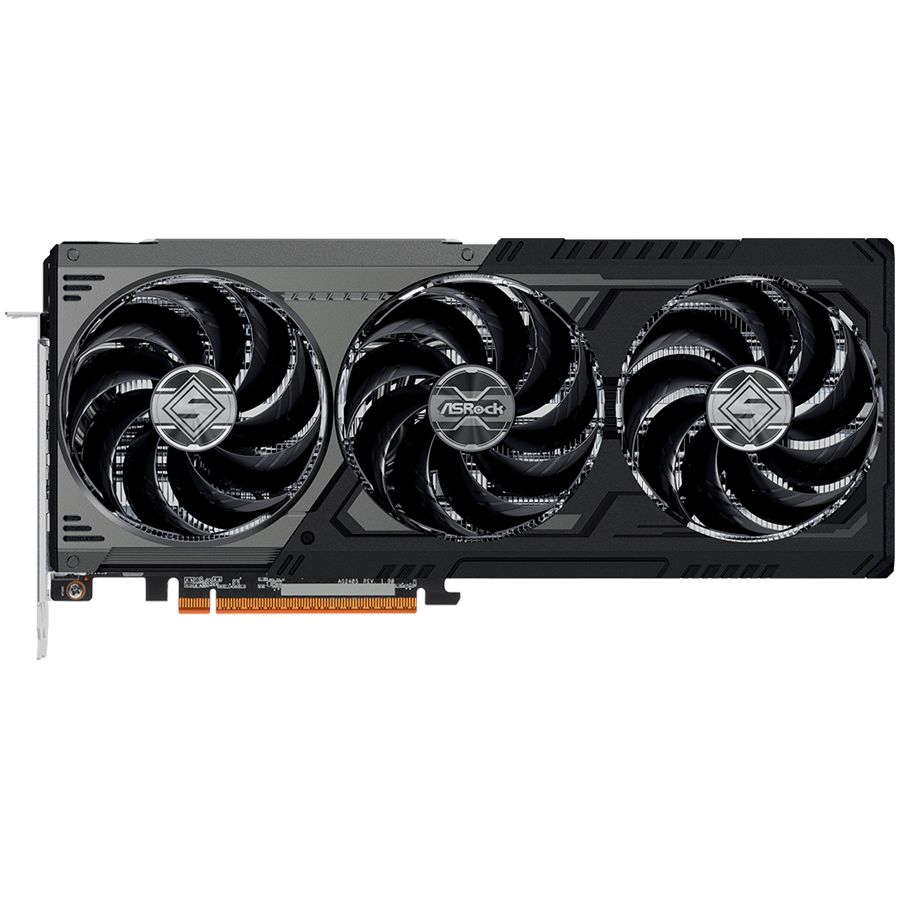 ASROCK Video Card AMD Radeon RX 9070 XT Steel Legend Dark 16GB GDDR6 256-bit HDMI 3x DP