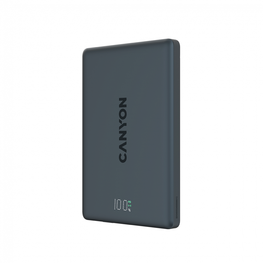 CANYON magnetic power bank OnPower 500 PD20W 5000mAh Aluminium Interstellar Black - Image 2