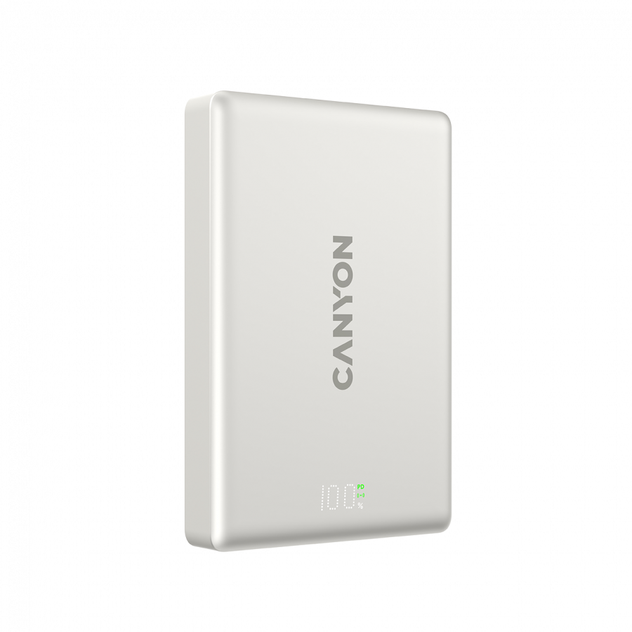 CANYON magnetic power bank OnPower 511 PD20W 10000mAh Aluminium Star Grey