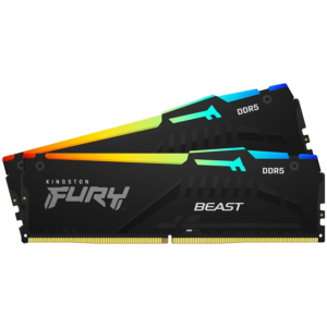 Kingston DRAM 16GB 5600MT/s DDR5 CL40 DIMM (Kit of 2) FURY Beast RGB XMP
