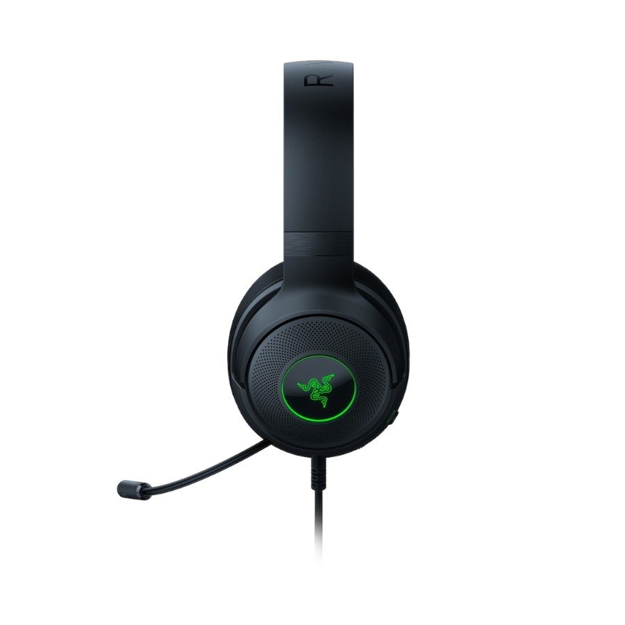 Razer Kraken V3 X USB, Gaming Headset, HyperClear Cardioid Mic, TriForce 40mm Drivers, Hybrid fabric and memory foam ear cushions, Razer Chroma™ RGB, 7.1 Surround Sound, USB-A - Image 3