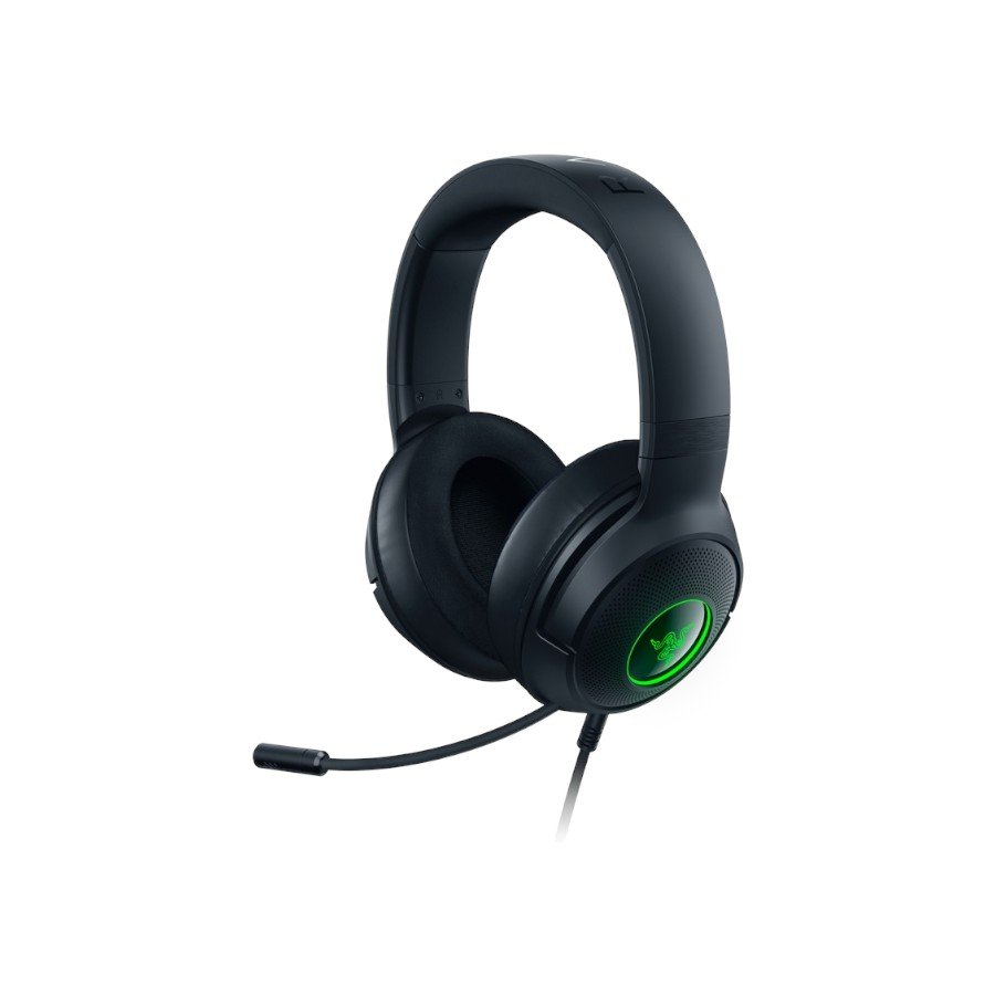 Razer Kraken V3 X USB, Gaming Headset, HyperClear Cardioid Mic, TriForce 40mm Drivers, Hybrid fabric and memory foam ear cushions, Razer Chroma™ RGB, 7.1 Surround Sound, USB-A - Image 4