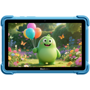 Blackview LINK 1 Kids WiFi 4/64GB 8.68-inch HD IPS 1340x800 60Hz 360nits RK3562 Quad-core 2.0GHz 5+8MP Cam 5000mAh WiFi 6 BT 5.0 Dual Speakers with Smart-K Support Tempered Film Stylus Pen Android 16 Ocean Blue