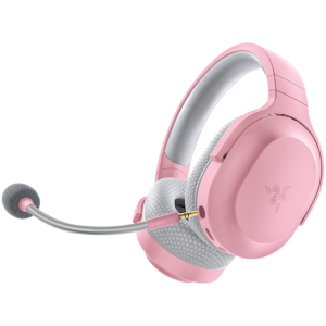 Razer Barracuda X Quartz Wireless Multi-platform Gaming and Mobile Headset, Razer TriForce 40mm Drivers, Detachable HyperClear Cardioid Mic, Ultra-soft FlowKnit mem foam, 7.1 audio, 50hrs, Dual Wireless, Type-C, Compatible PC, PlaySt, MD, Andr, iOs