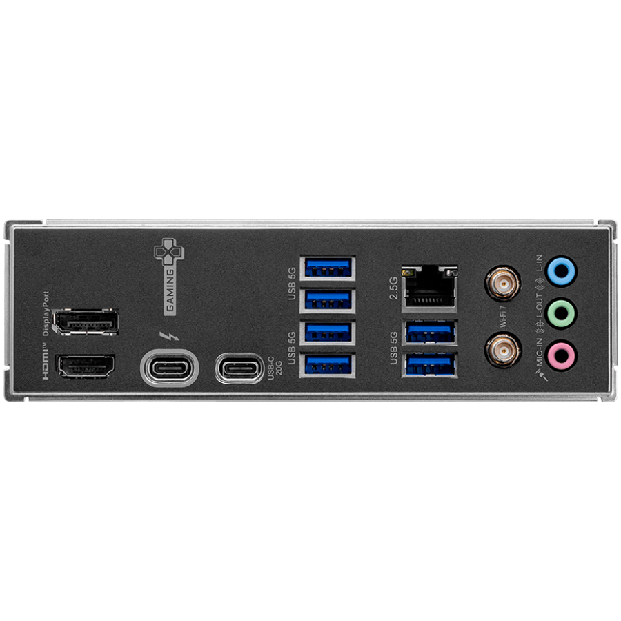 MSI Z890 GAMING WIFI, LGA 1851, Dual Channel DDR5 up to 8800(OC)MHz, 4x PCIe x16 slots, 3x M.2 slots, 6x USB 5Gbps A, 1x USB 20Gbps Type-C, 1x HDMI, 1x Type-C DP, 1x DP, 2.5Gbps LAN, Wi-Fi 7, 7.1 Audio, 3Y Warranty - Image 5