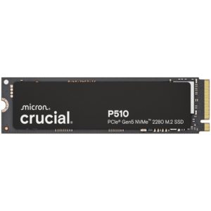 Crucial P510 1TB PCIe Gen5 NVMe 2280 M.2 SSD