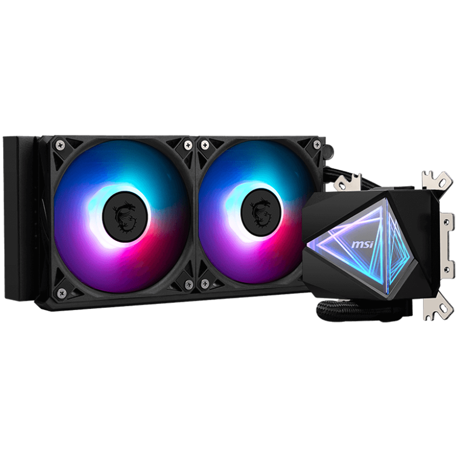 MSI MAG CORELIQUID I240 2x 120mm ARGB Fans, Aluminium Radiator, Loop Dynamic Bearing, Intel LGA 1150/1151/1155/1156/1200/1700/1851, AMD AM5/AM4, 3Y Warranty - Image 3