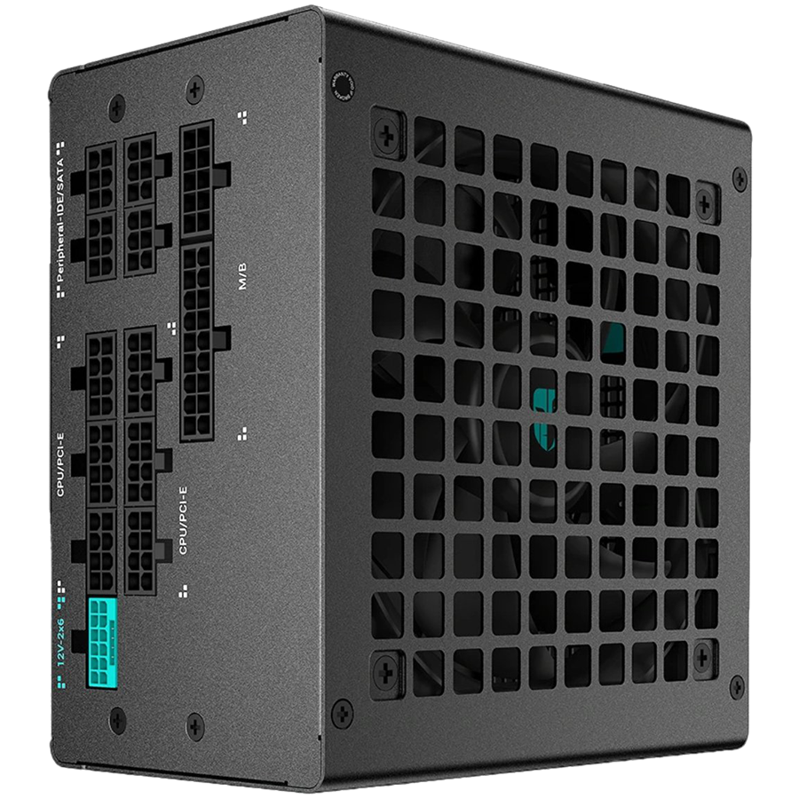 DeepCool PN650-D, 650W, 80 Plus GOLD, ATX12V V3.1, Sleeved Black Cables, 16P 450W Cable, Hydro Bearing, 120mm Fan, 150x140x86mm (W x L x H), OPP/OVP/SCP/OTP/OCP/UVP/SIP/NLO, 10Y, R-PN650D-FC0B-JGEU-V2 - Image 2