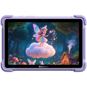 Blackview LINK 1 Kids WiFi 4/64GB 8.68-inch HD IPS 1340x800 60Hz 360nits RK3562 Quad-core 2.0GHz 5+8MP Cam 5000mAh WiFi 6 BT 5.0 Dual Speakers with Smart-K Support Tempered Film Stylus Pen Android 16 Dreamy Purple