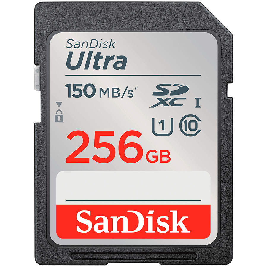 SANDISK Ultra 256GB SDXC Memory Card 150MB/s