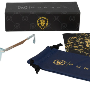 Комплект GUNNAR x World of Warcraft Alliance Edition Blue Crystal - Amber - Очила + калъф