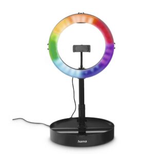 Hama LED Лампа със статив "SpotLight FoldUp RGB 102" LED-RGB, комплект за смартфон, сгъваема