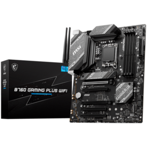 MSI B760 GAMING PLUS WIFI, ATX, Socket 1700, Intel B760 Chipset, Dual Channel DDR5 up to 6800(OC)MHz - B760_GAMING_PLUS_WIFI