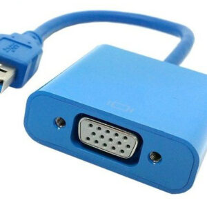 Преходник , USB3.0 към VGA, Син - 18164