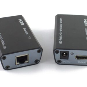Удължител  HDMI-CAT-HDMI 60M, черен - 18228
