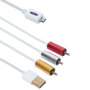 Кабел MHL (micro USB) - AV 3RCA, USB, , 1.8m - 18231