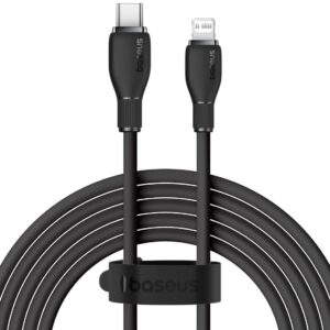 Кабел за данни Baseus Pudding, Type-C - Lightning, 20W, 2.0m, Черен - 40435