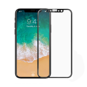 Стъклен протектор за целия дисплей , за iPhone X / XS / 11 Pro, 2.5D, 0.3 mm, Черен - 52371