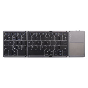 Клавиатура  B033, Тъчпад, Сгъваема, Bluetooth, Черен - 6177
