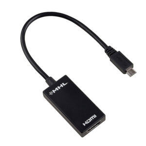 Преходник , MHL (micro USB) към HDMI, 15см, Черен - 18223