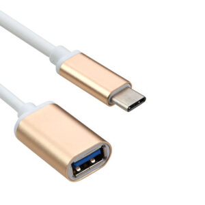 Кабел, , USB Type-C към USB 3.0 F, Златист - 18291