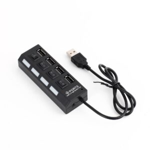 USB хъб , USB 2.0, 4 Порта, Черен - 12053