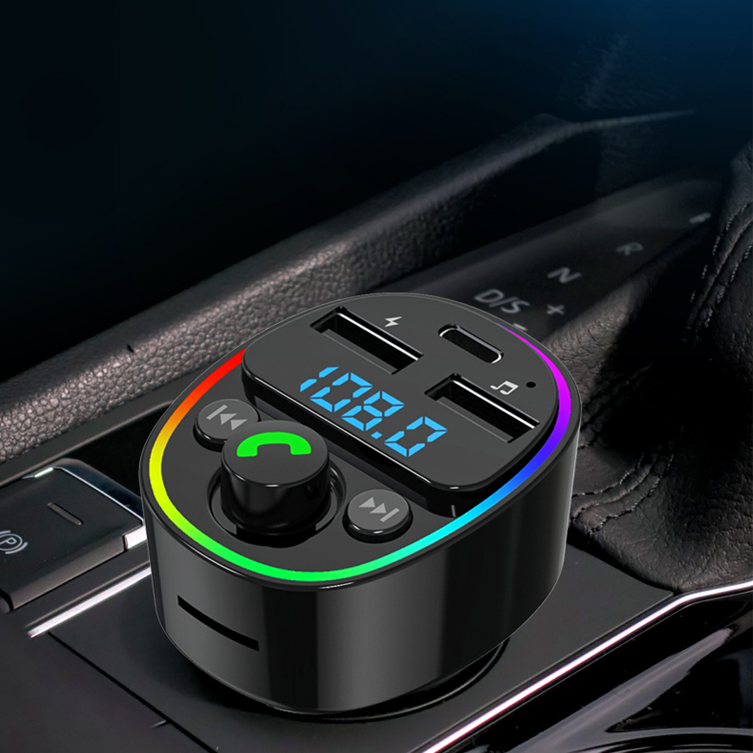 FM Трансмитер Earldom ET-M78, Bluetooth, Micro SD, USB, Type-C, QC, Черен - 17776 - Image 3