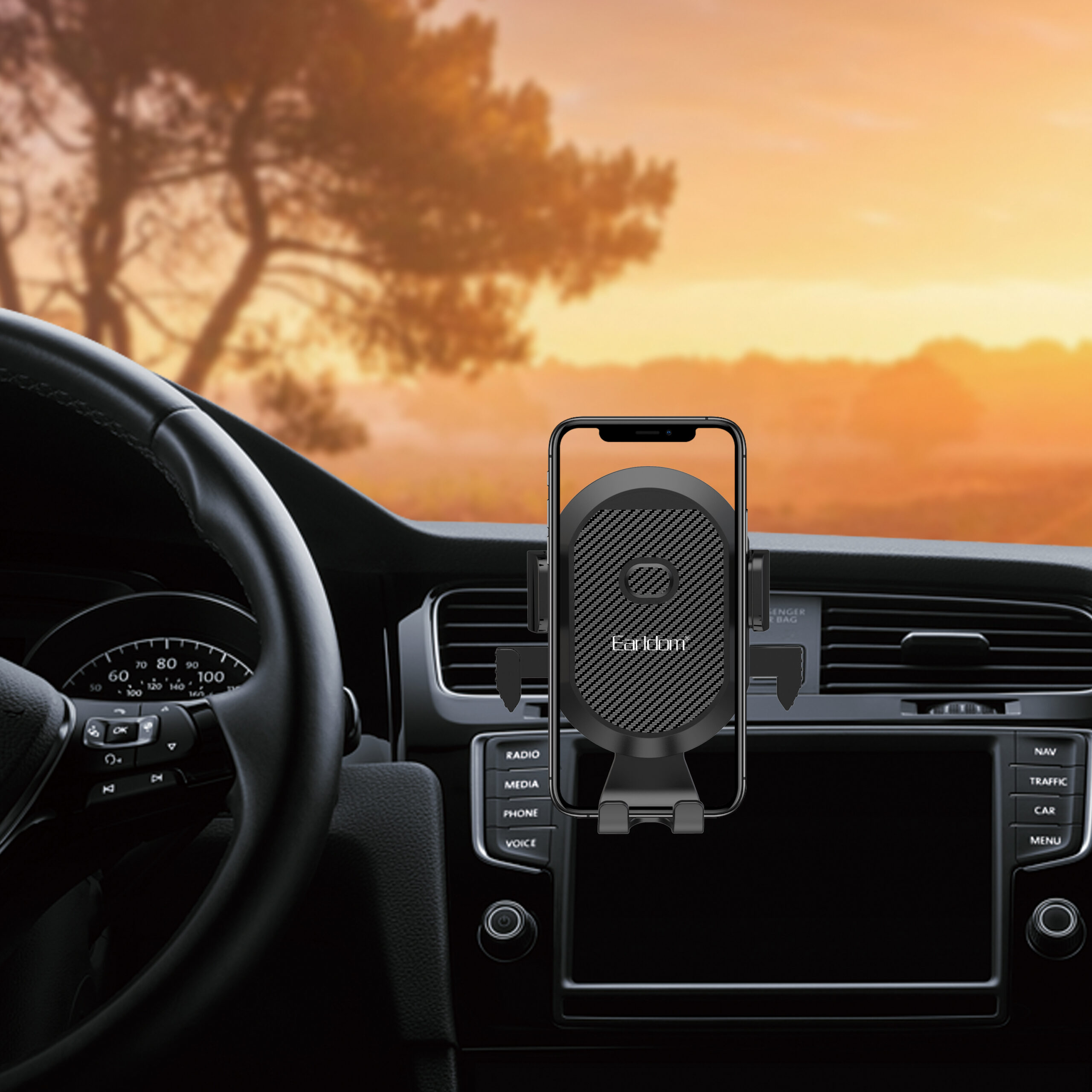 Универсална стойка за телефон Earldom ET-EH152, Черен - 17789 - Image 3