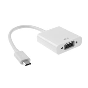 Преходник, , USB Type-C към VGA, Бял - 18297