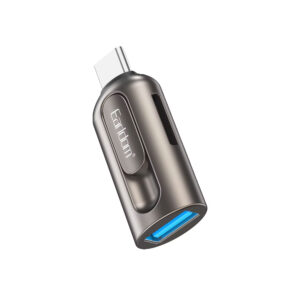 Преходник Earldom ET-OT9, Type-C и четец за карти, OTG, Сив - 40356