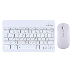 Комплект мишка и клавиатура  030, Bluetooth, Бял - 6166