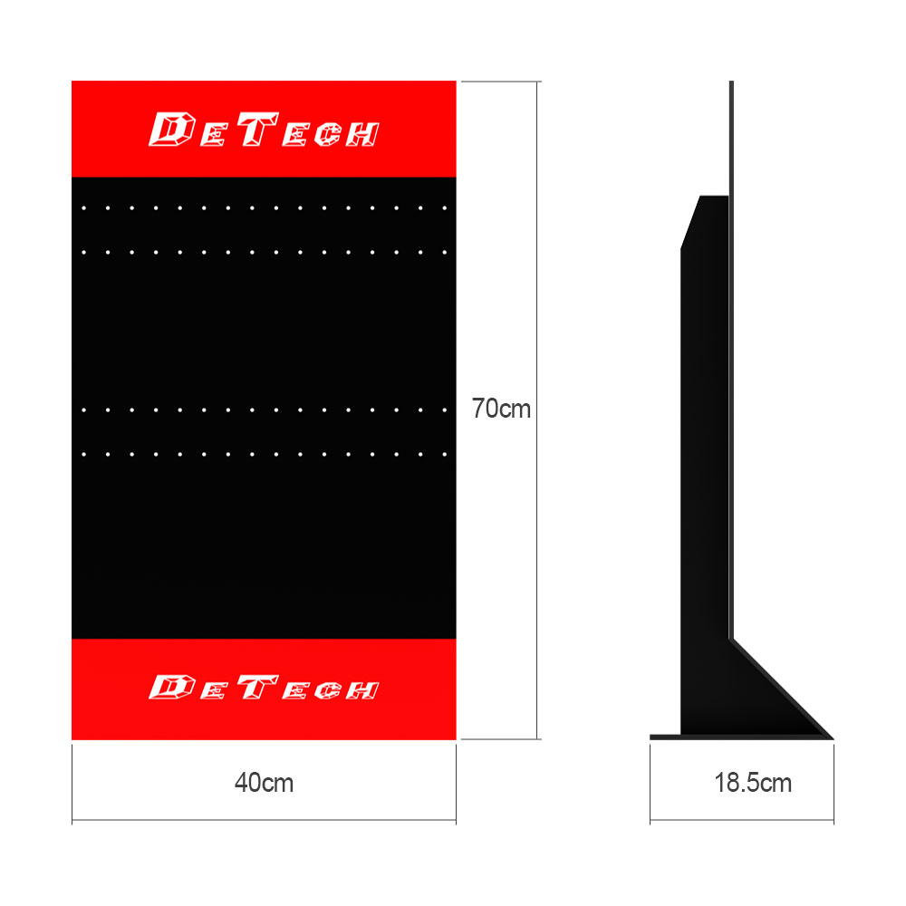 Настолен стелаж DeTech DE-S02, 400x185x700, Черен/Червен - 14145 - Image 3