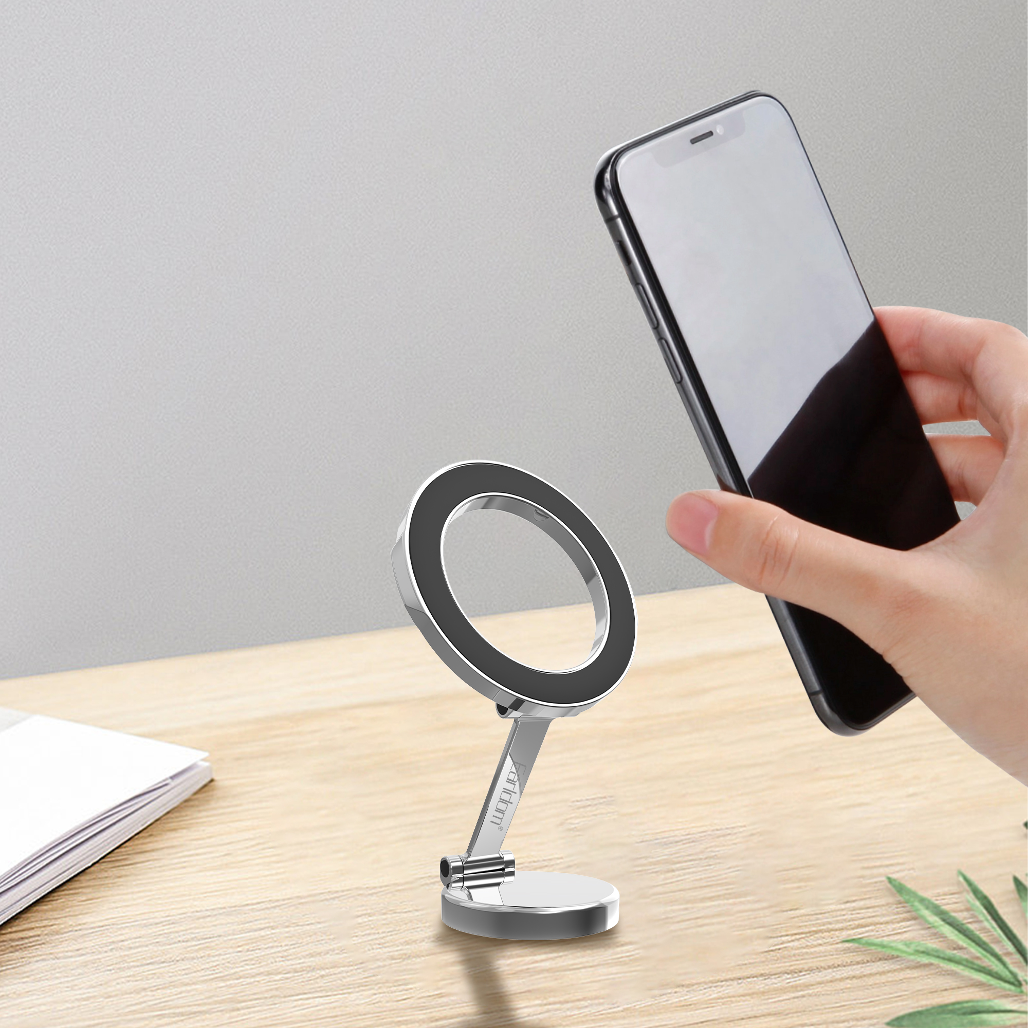 Магнитна стойка за телефон Earldom ET-EH177, Универсална, Черен - 17783 - Image 4