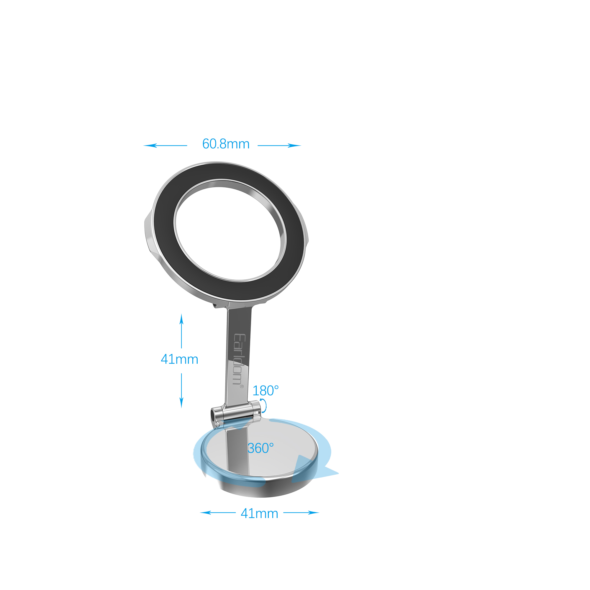 Магнитна стойка за телефон Earldom ET-EH177, Универсална, Черен - 17783 - Image 5