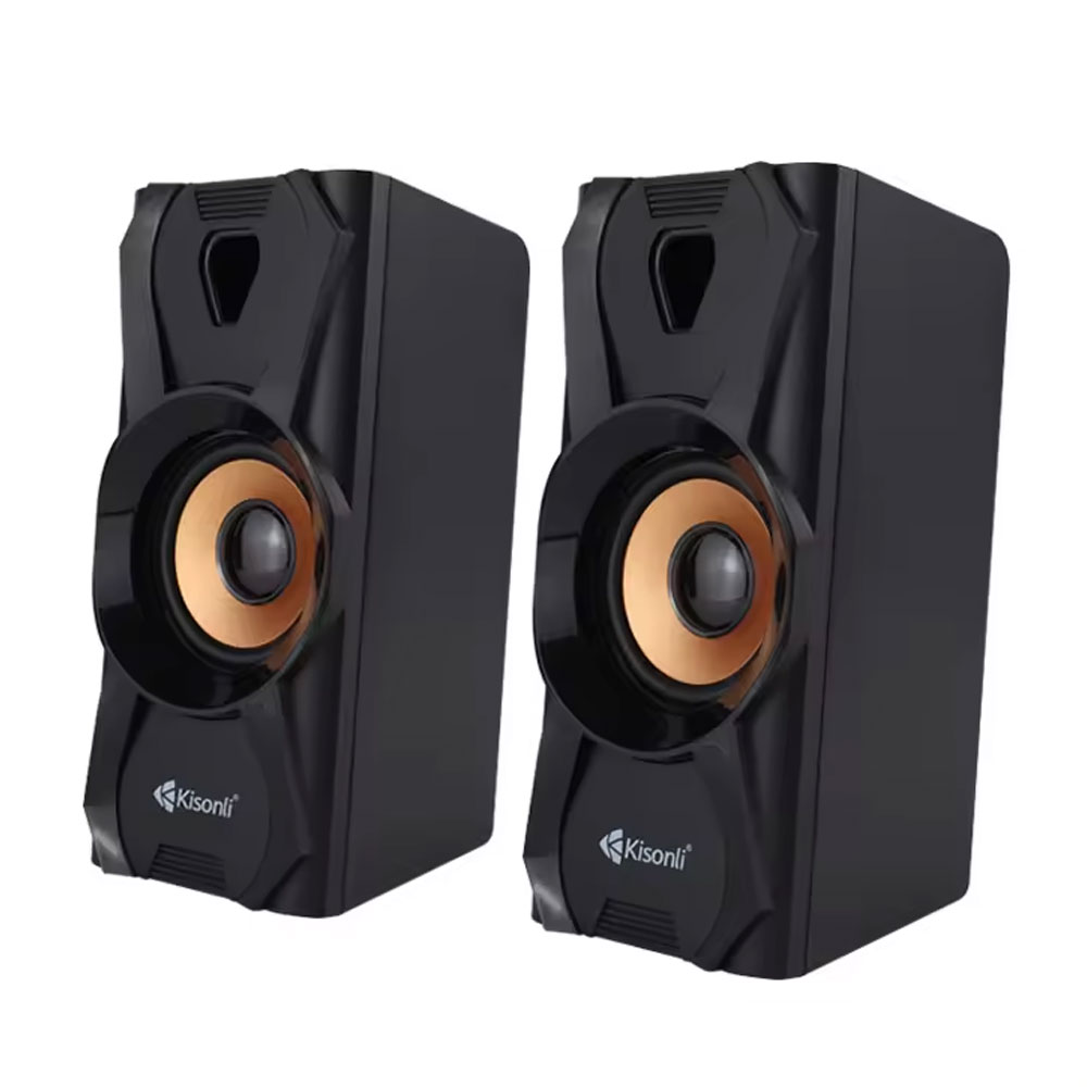 Тонколони Kisonli U-9003, AUX, 2x3W, Черен - 22252 - Image 3