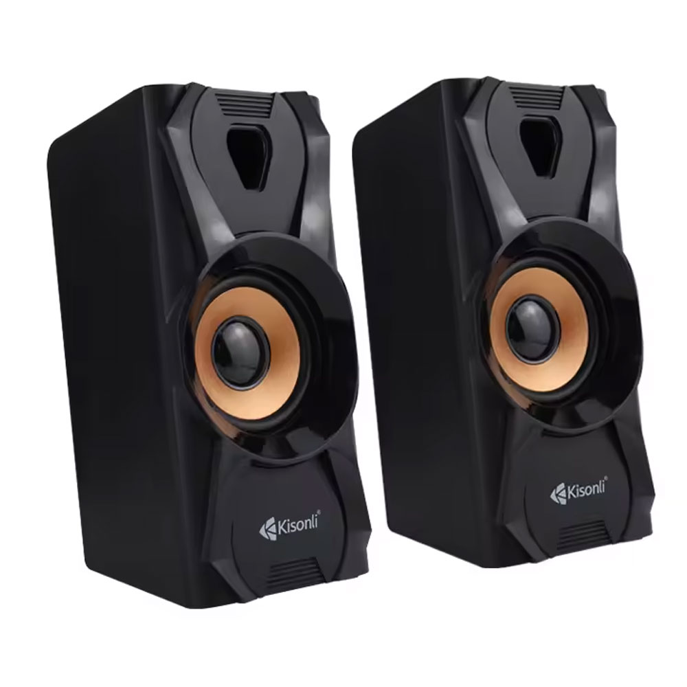 Тонколони Kisonli U-9003, AUX, 2x3W, Черен - 22252 - Image 4