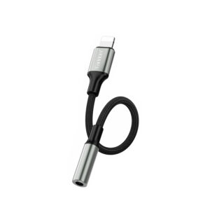 Преходник Earldom ET-OT76, Lightning към 3.5мм (F), Черен - 40365