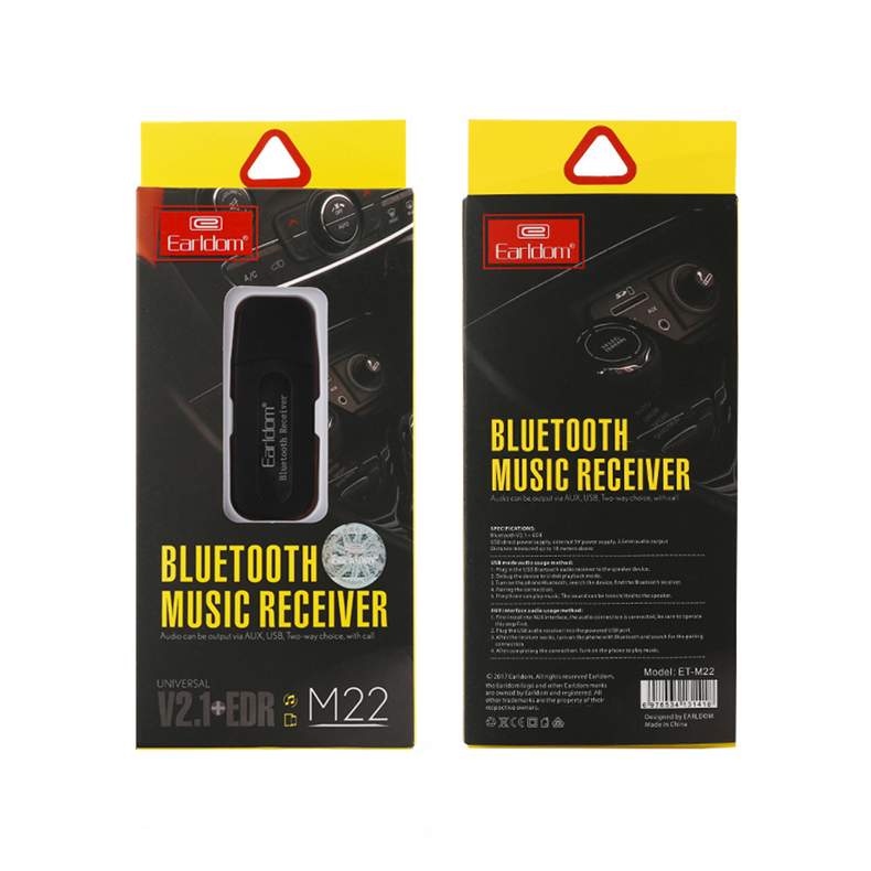 Bluetooth приемник, Earldom, ET-M22, 3.5mm, Различни цветове – 14967 - Image 4